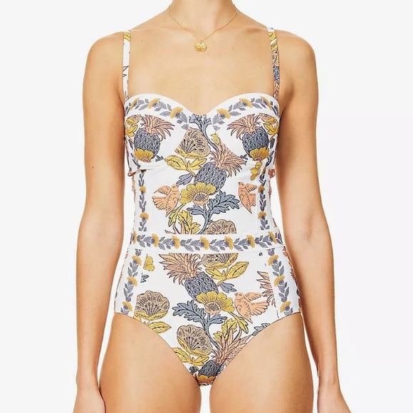Tory Burch Other - NWOT Tory Burch Lipsi Printed One-Piece Swim